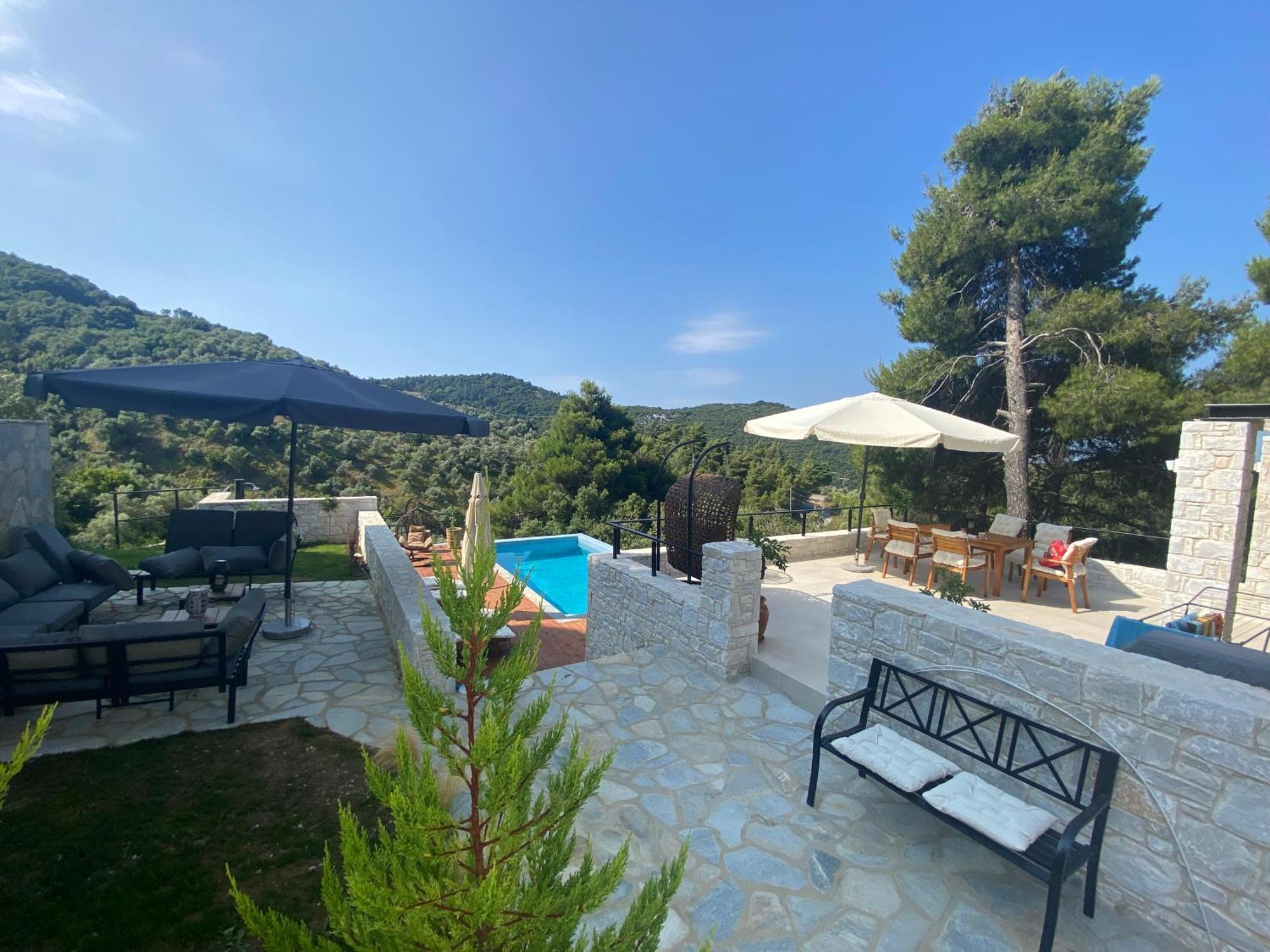 Allure Luxury Villas 3&4 Serenity Retreat Moni Evaggelistrias Exterior photo